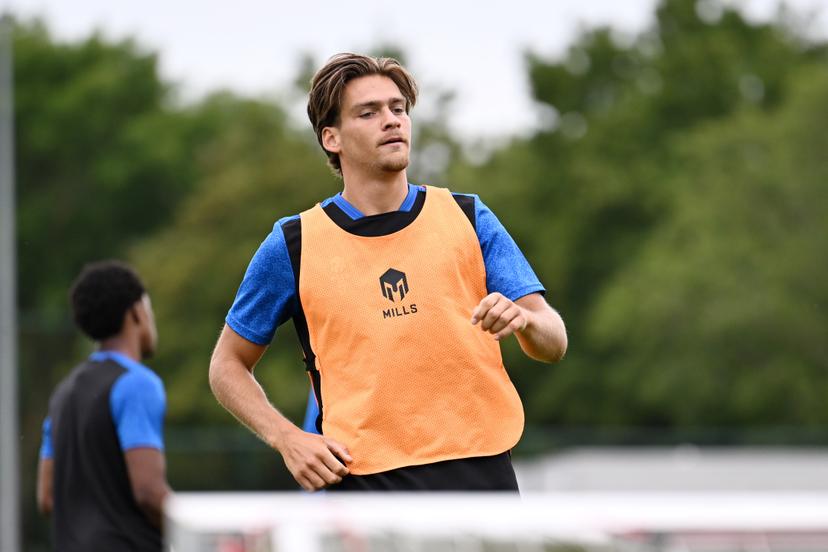 Dender's Luc Marijnissen is pictured during a training session of Belgian second division soccer team FCV Dender, on Thursday 02 July 2026 in Denderleeuw, in preparation of the upcoming 2026-2027 Belgian second division soccer season. BELGA PHOTO MAARTEN STRAETEMANS