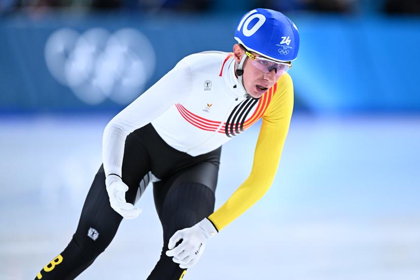 Belgian speed skater Bart Swings pictured during the final of the mass start men Speed Skating at the Milano Cortina 2026 Olympic Winter Games, on Saturday 21 February 2026 in Milan, Italy. The XXV Winter Olympics take place from 6 to 22 February 2026 in Italy. BELGA PHOTO JASPER JACOBS
