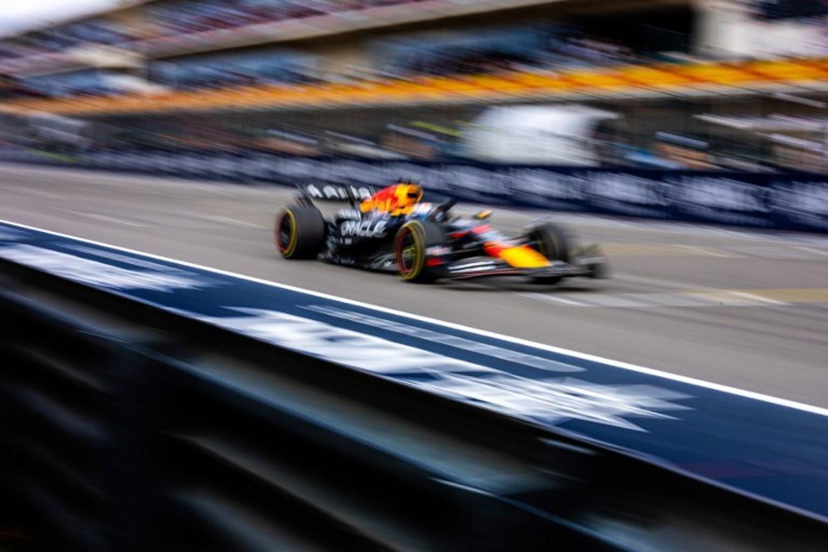 Red Bull Racing's Dutch driver Max Verstappen races during the United States Formula One Sprint at the Circuit of the Americas in Austin, Texas, on October 18, 2025.  Jim WATSON / AFP