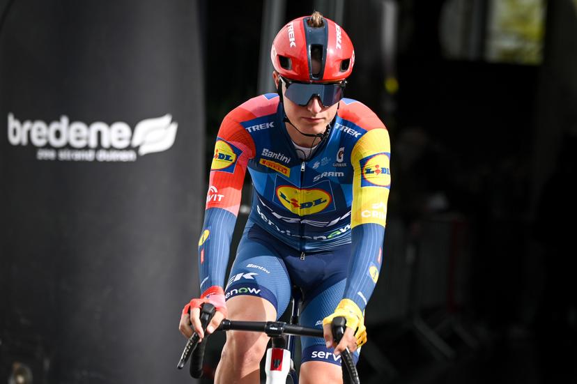 Danish Albert Withen Philipsen of Lidl-Trek pictured at the start of the 'Bredene Koksijde Classic' one day cycling race, 203,4 km from Bredene to Koksijde, on Friday 20 March 2026. BELGA PHOTO ELIAS ROM