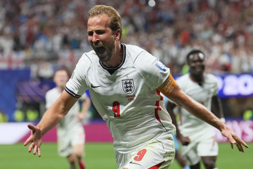 England's forward #09 Harry Kane celebrates scoring his team's second goal during the 2026 World Cup round of 32 match football between England and the Democratic Republic of Congo at the Atlanta Stadium in Atlanta on July 1, 2026.   Odd ANDERSEN / AFP