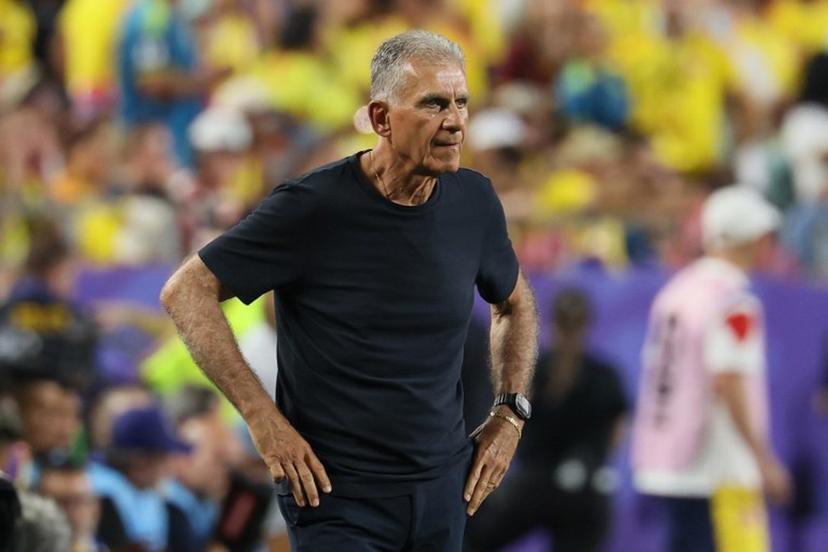 Ghana's Portuguese head coach Carlos Queiroz gestures during the 2026 World Cup round of 32 football match between Colombia and Ghana at the Kansas City Stadium in Kansas City on July 3, 2026.   Odd ANDERSEN / AFP