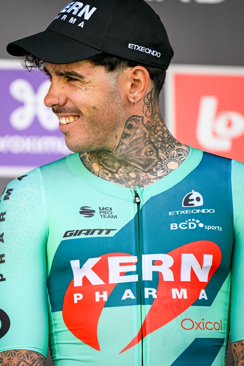 Spanish Francisco Galvan of Equipo Kern Pharma pictured at the start of the men's race of the 113th edition of the 'Scheldeprijs' one day cycling event, 202,8 km from Terneuzen, the Netherlands to Schoten, Belgium on Wednesday 09 April 2025. BELGA PHOTO TOM GOYVAERTS