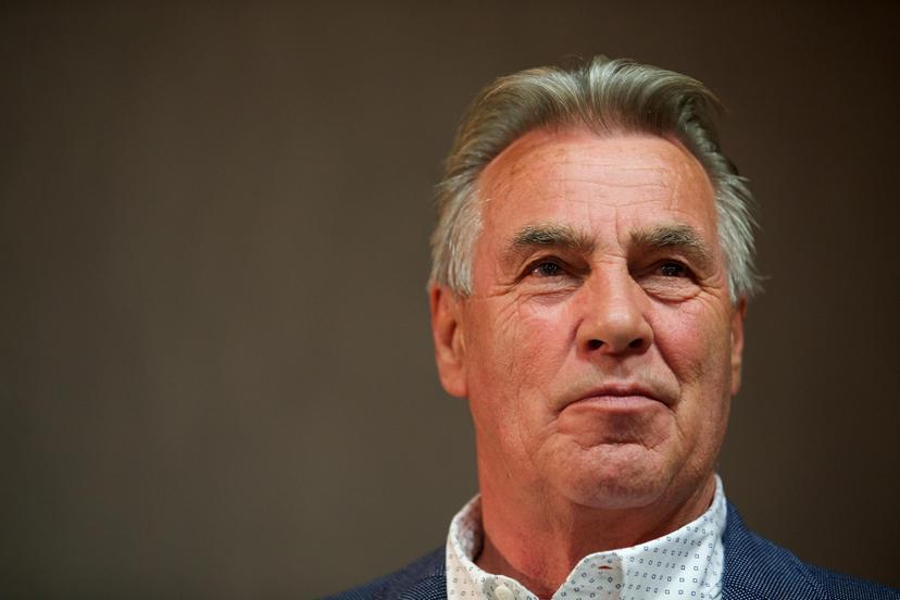 Former Belgian cyclist Lucien Van Impe pictured during the celebrations in honor of Lucien Van Impe who won 40 years ago the Tour de France, Thursday 14 July 2016, in Lede. BELGA PHOTO NICOLAS MAETERLINCK