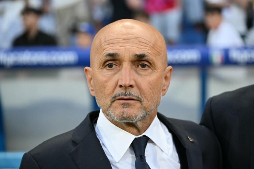 Italy's head coach Luciano Spalletti looks on before the start of the 2026 World Cup qualifiers Europe zone group I football match between Italy and Moldova at the Mapei Stadium in Reggio Emilia, on June 9, 2025.  Alberto PIZZOLI / AFP