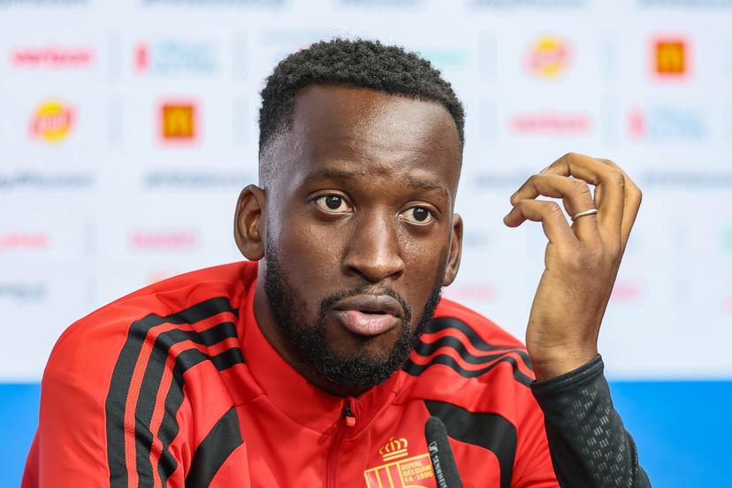 Belgium's Dodi Lukebakio pictured during a press conference of Belgian national soccer team Red Devils, on Saturday 04 July 2026 in their base camp, home of the Seattle Sounders, Renton, Seattle, USA. The Rode Duivels - Diables Rouges qualified for the knockout stage of the 2026 FIFA World Cup, where they'll meet USA in the round of 16 on July 7th. BELGA PHOTO BRUNO FAHY