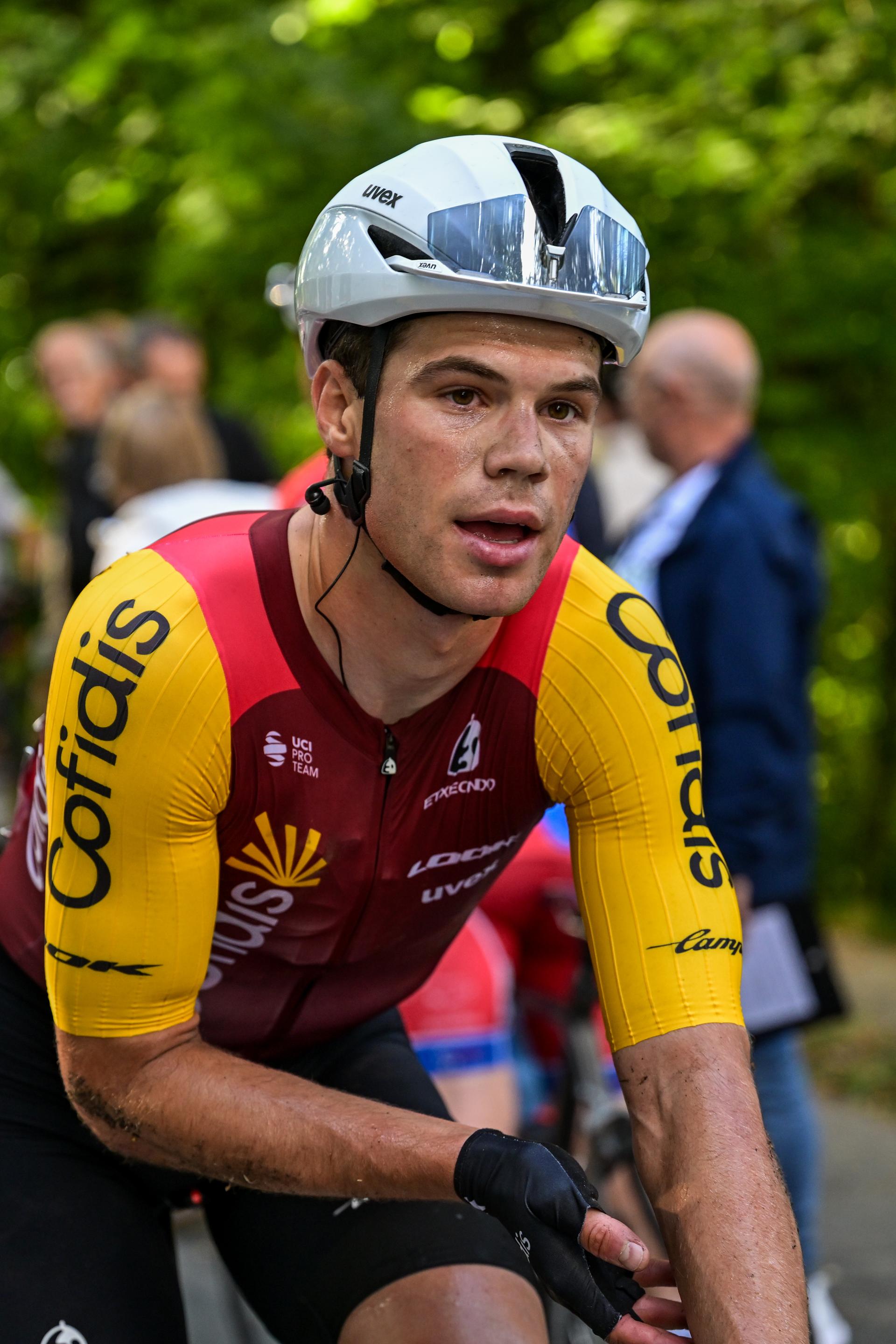 Belgian Milan Fretin of Cofidis is pictured after the one day cycling race Grand Prix de Wallonie 2026 (196,8 km), in Namur, on Wednesday 16 September 2026.  BELGA PHOTO DAVID PINTENS