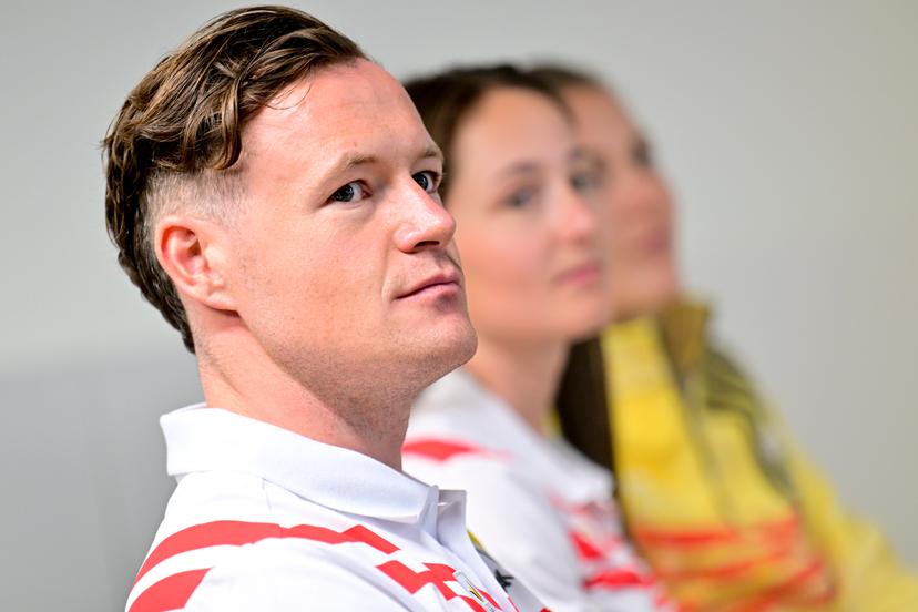 Belgian skier Armand Marchant attends a ceremony to award prize money to the athletes who reached a top-8 place at the Milano Cortina 2026 Olympic Winter Games, on Tuesday 12 May 2026 in Brussels. The National Lottery is awarding the sums, in collaboration with the Belgian Olympic and Interfederal Committee (BOIC - COIB). The XXV Winter Olympics took place from 6 to 22 February 2026 in Italy. BELGA PHOTO DIRK WAEM