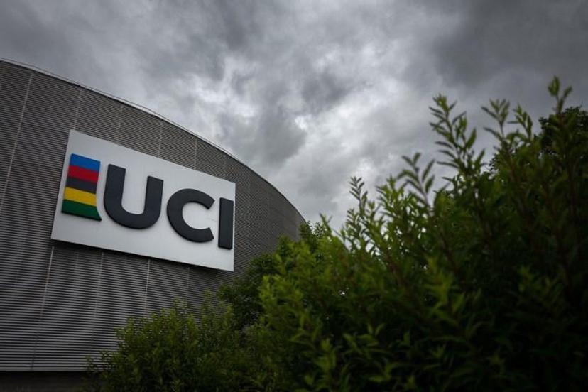 A picture taken on July 1, 2021 the headquarters of the world's cycling governing body UCI (International Cycling Union) in Aigle.  Fabrice COFFRINI / AFP