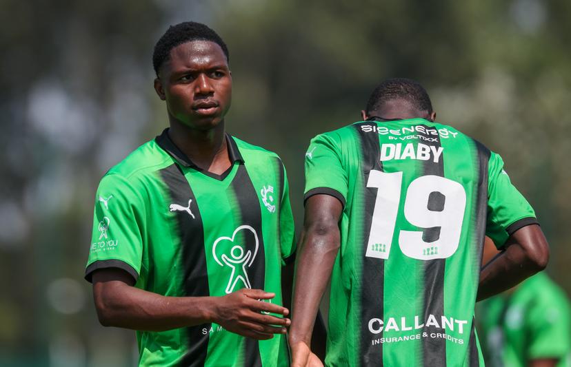 Cercle's Valy Konate pictured during a friendly soccer game between French team Stade de Reims and Belgian first division soccer team Cercle Brugge, on Saturday 25 July 2026 in Le Touquet, France, in preparation of the upcoming 2026-2027 Belgian first division soccer season. BELGA PHOTO VIRGINIE LEFOUR
