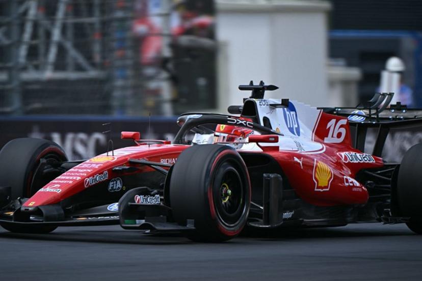 Ferrari's Monegasque driver Charles Leclerc drives during the first practice session at the Hungaroring racetrack in Mogyorod near Budapest, Hungary, on July 24, 2026 ahead of the Formula One Hungarian Grand Prix.  Attila KISBENEDEK / AFP