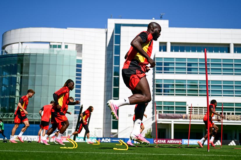Belgium's Romelu Lukaku pictured during a training session of Belgian national soccer team Red Devils, on Sunday 05 July 2026 at the Sounders training ground, USA. The Rode Duivels - Diables Rouges qualified for the knockout stage of the 2026 FIFA World Cup, where they'll meet USA in the round of 16 on July 6th. BELGA PHOTO DIRK WAEM
