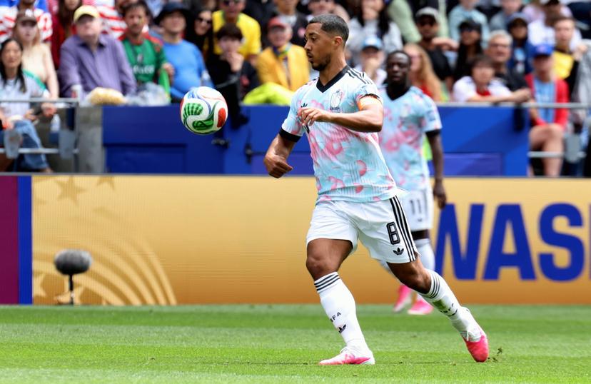 Belgium's Youri Tielemans pictured in action during a soccer game between Belgian national team Red Devils and Senegal, on Wednesday 01 July 2026, at the Seattle Field, in Seattle, a 1/16 finals game in the FIFA World Cup 2026. BELGA PHOTO BRUNO FAHY