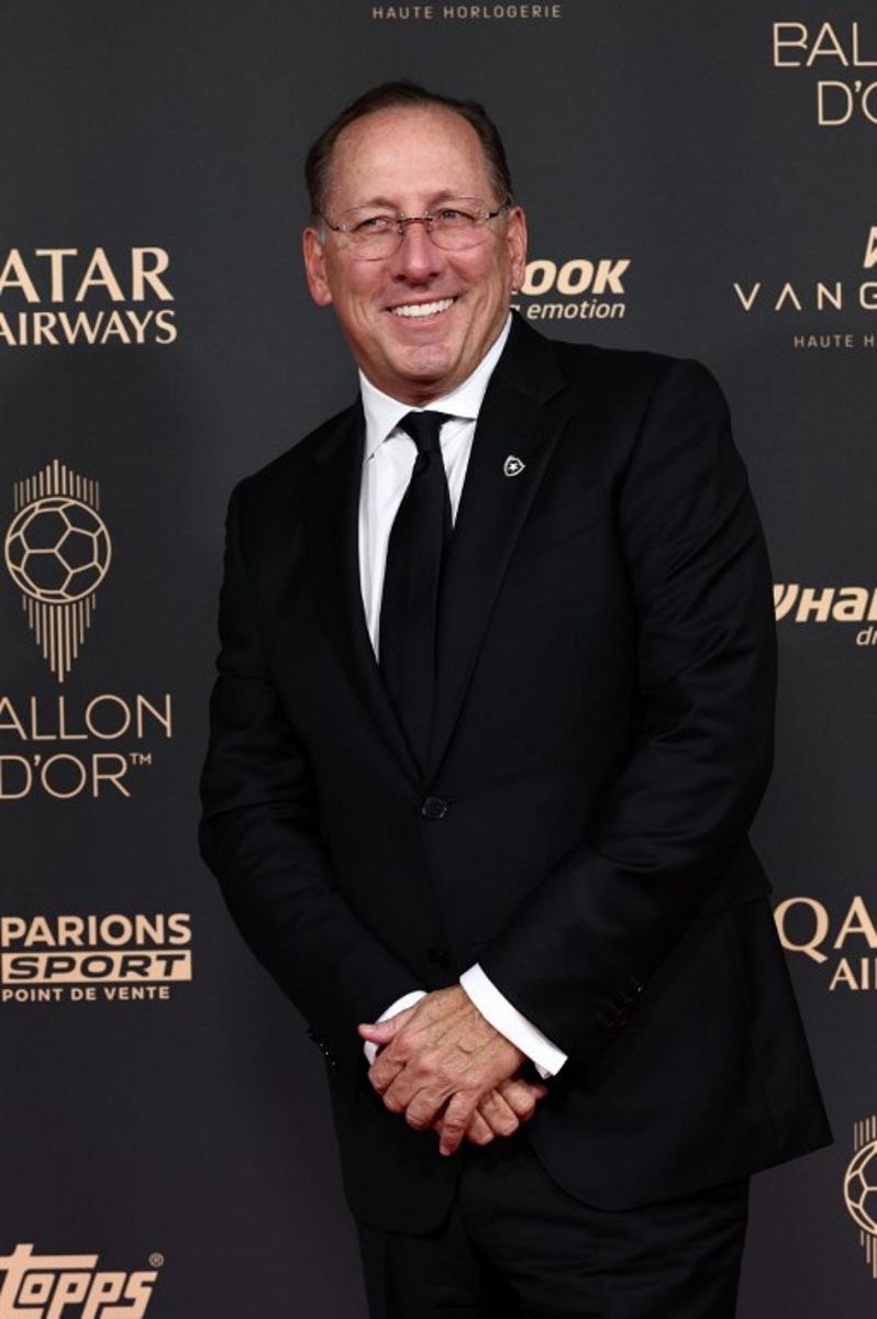Botafogo's owner John Textor poses upon arrival before the 2025 Ballon d'Or France Football award ceremony at the Theatre du Chatelet in Paris on September 22, 2025. FRANCK FIFE / AFP