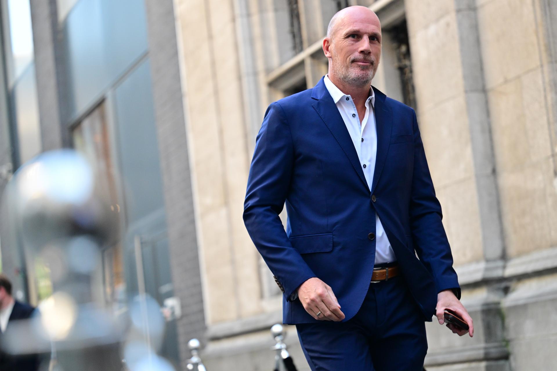 Philippe Clement arrives for the Pro League Awards 2026, for the best players in the 1st and 2nd divisions of the 2025-2026 Belgian soccer championships, on Monday 25 May 2026, in Antwerp. BELGA PHOTO DIRK WAEM