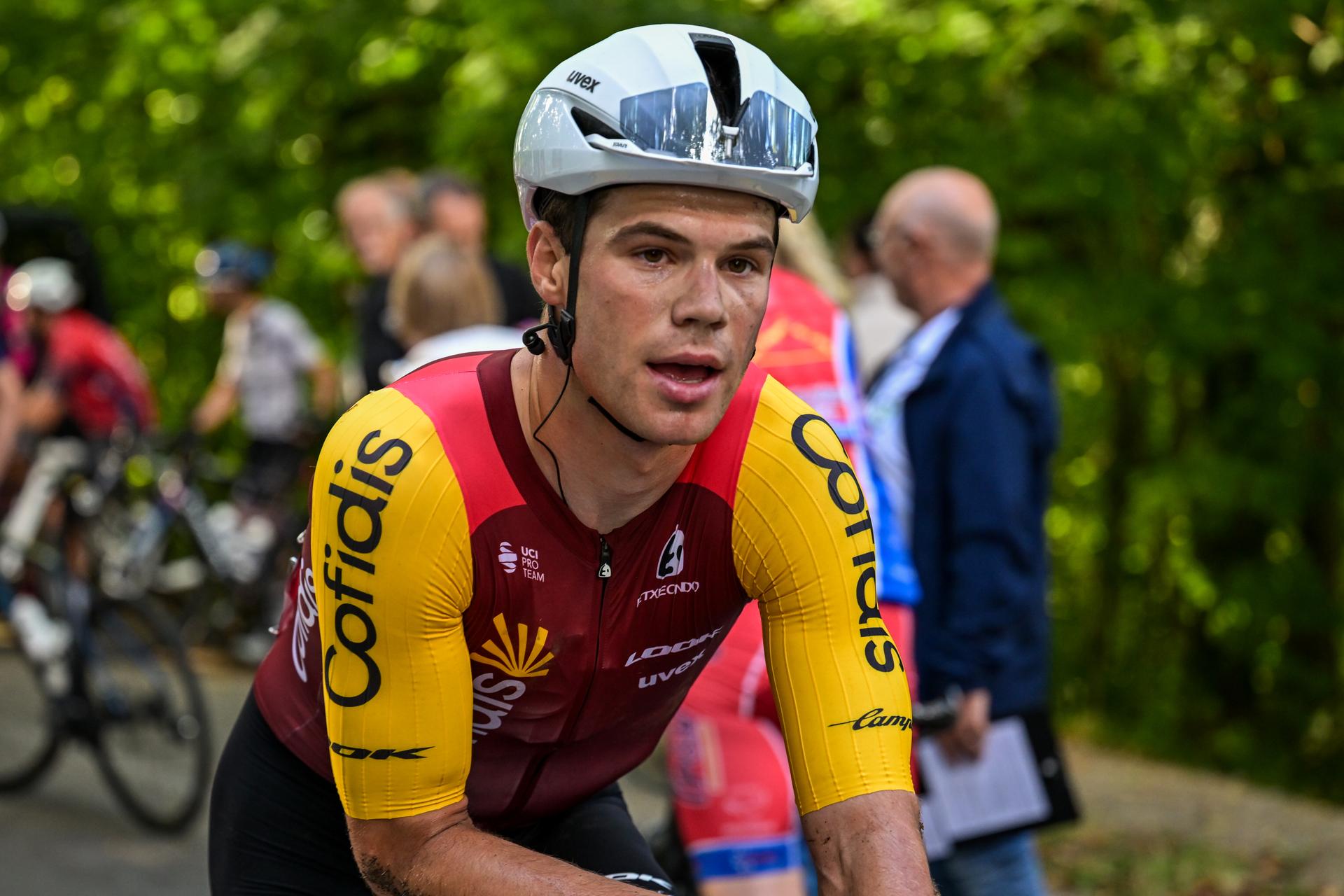 Belgian Milan Fretin of Cofidis is pictured after the one day cycling race Grand Prix de Wallonie 2026 (196,8 km), in Namur, on Wednesday 16 September 2026.  BELGA PHOTO DAVID PINTENS