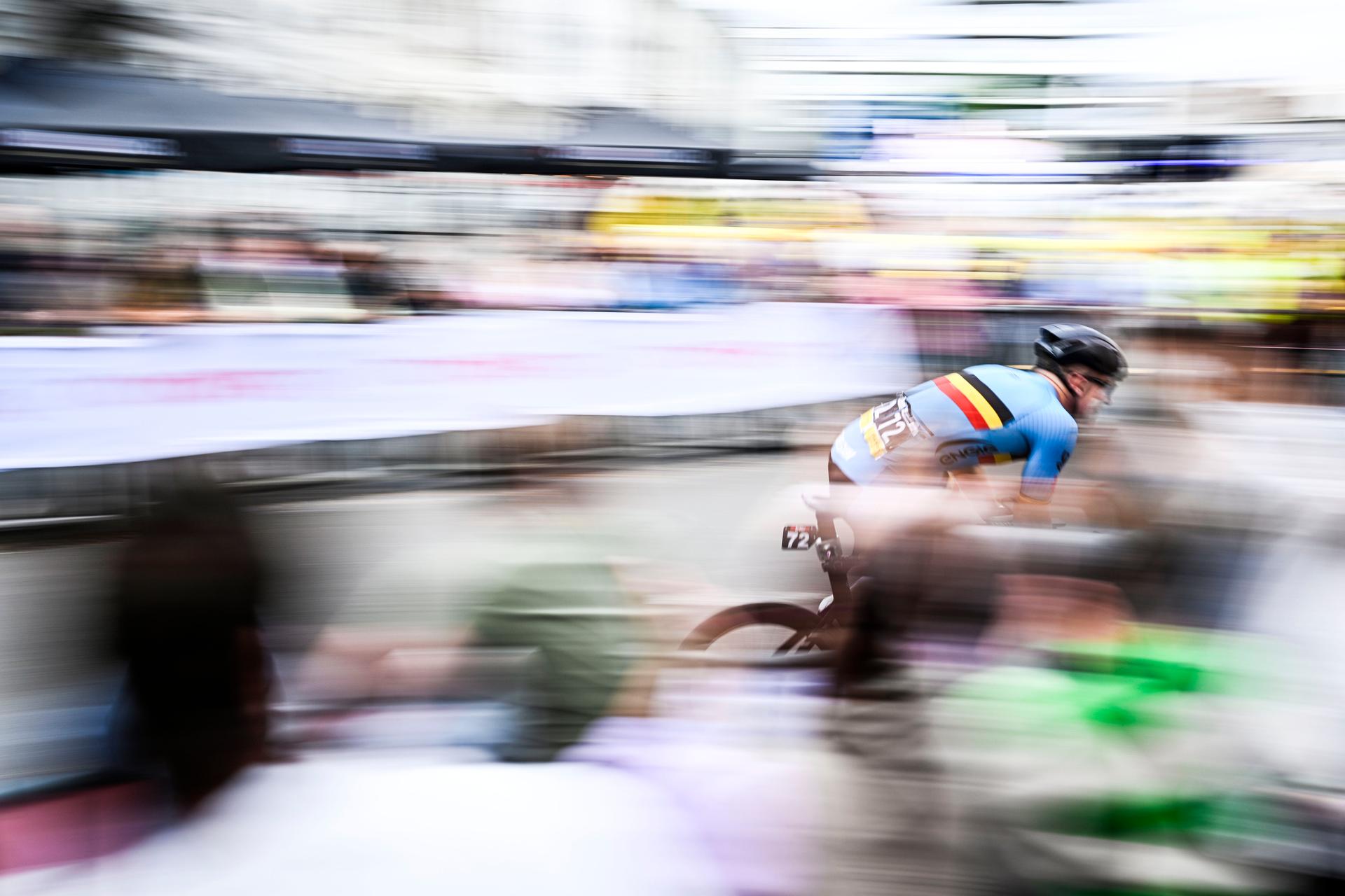Belgium Ewoud Vromant (MC2) pictured in action during the UCI Para-cycling Road World Championships, Sunday 31 August 2025, in Ronse. The UCI Para-Cycling Road World Championships take place from 28 to 31 Augustus in Ronse. BELGA PHOTO JASPER JACOBS