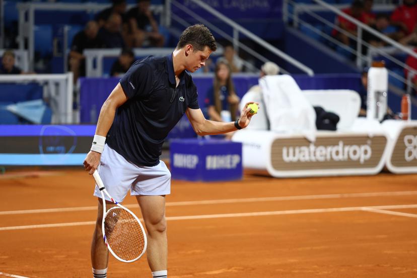 Alexander Blockx of Belgium competes during the first round match against Titouan Droguet of France at the ATP Croatia Open Umag at Stadium "Goran Ivanisevic" on July 14, 2026. in Umag, Croatia. Photo: Srecko Niketic/PIXSELL BELGIUM ONLY