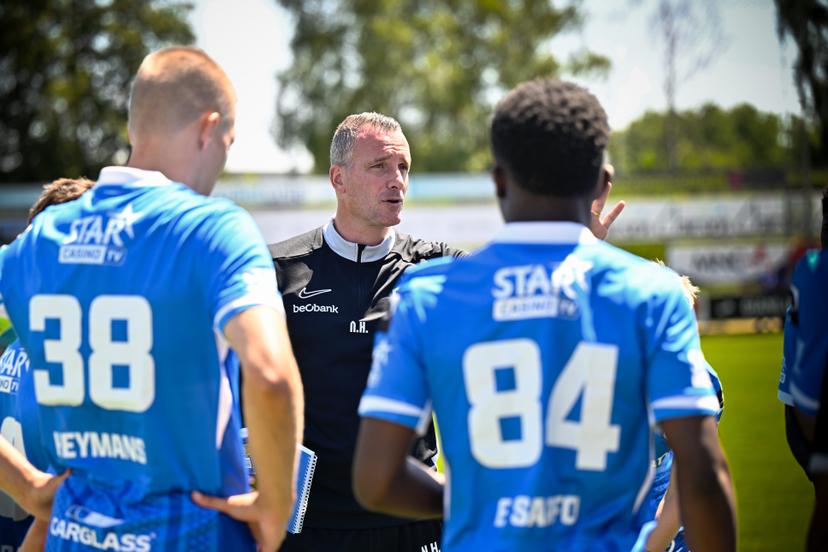Genk's head coach Nicky Hayen a friendly soccer game between Racing Genk vs Eendracht Termien, on Saturday 04 July 2026 in Leuven, in preparation of the upcoming 2026-2027 Belgian first division soccer season. BELGA PHOTO JOHAN EYCKENS