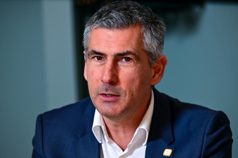 Dieter Nieuwdorp, Chief Commercial Officer Residential & Soho pictured during a press conference of Telenet Group on the group's strategic course towards 2028, Monday 23 February 2026 at the Telenet headquarters in Mechelen. BELGA PHOTO DIRK WAEM
