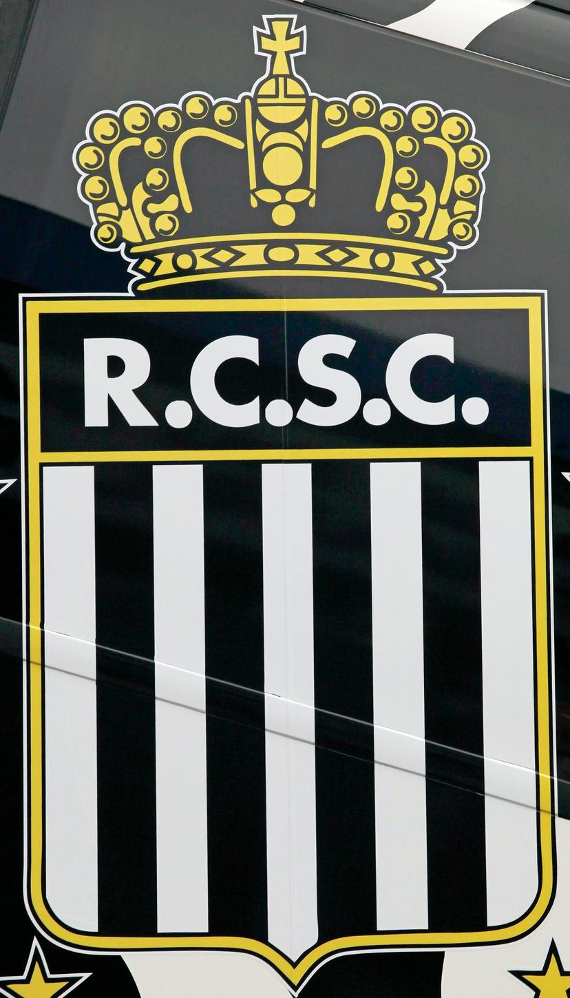 20101122 - CHARLEROI, BELGIUM: Illustration shows the logo at stade du Pays de Charleroi stadium of Belgian first league soccer team Sporting de Charleroi, Monday 22 November 2010 in Charleroi.  BELGA PHOTO BRUNO FAHY