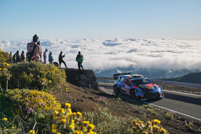 ATTENTION EDITORS - HAND OUT PICTURES - EDITORIAL USE ONLY - MANDATORY CREDIT ' Hyundai Motorsport '  This handout picture, distributed by Eric Dupain, shows Belgian Thierry Neuville and Martijn Wydaeghe in action during the WRC Rally Islas Canarias in Las Palmas, Spain, Saturday 25 April 2026.  PHOTO HANDOUT Hyundai Motorsport - Romain Thuillier    *** Belga and Belga Editorial Board decline all responsibility regarding the content of this picture. ***