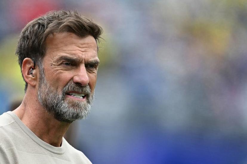 German coach Jurgen Klopp attends the 2026 World Cup round of 16 football match between Brazil and Norway at the New York/New Jersey Stadium in East Rutherford on July 5, 2026.  MAURO PIMENTEL / AFP