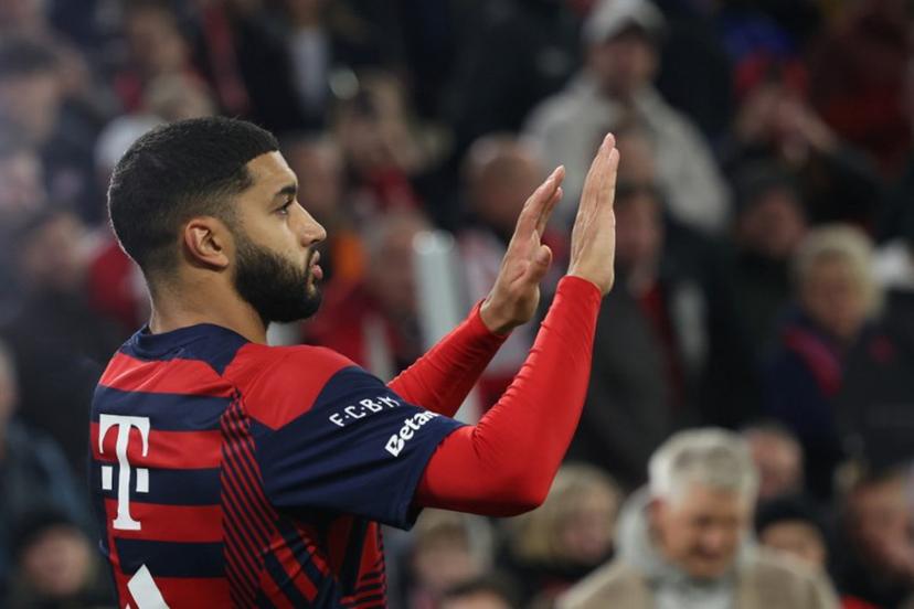 Bayern Munich's Moroccan midfielder #34 Ismael Saibari gestures prior to the start of the German Cup (DFB-Pokal) football match between FC Bayern Munich and 1. FC Magdeburg in Munich, southern Germany on October 28, 2026.  Karl-Josef HILDENBRAND / AFP