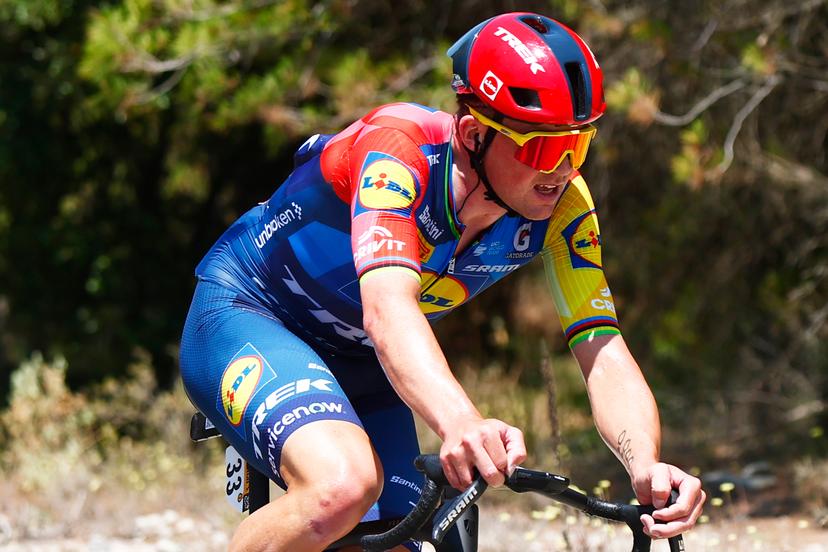 Danish Mads Pedersen of Lidl-Trek pictured in action during stage 3 of the 2026 Tour de France cycling race, a stage of 195,9km from Granollers, Spain, to Les Angles, France, Monday 06 July 2026. The 113th edition of the Tour de France starts on Saturday 4 July in Barcelona, Spain, and will finish in Paris, France on the 26th of July.  BELGA PHOTO POOL LUCA BETTINI