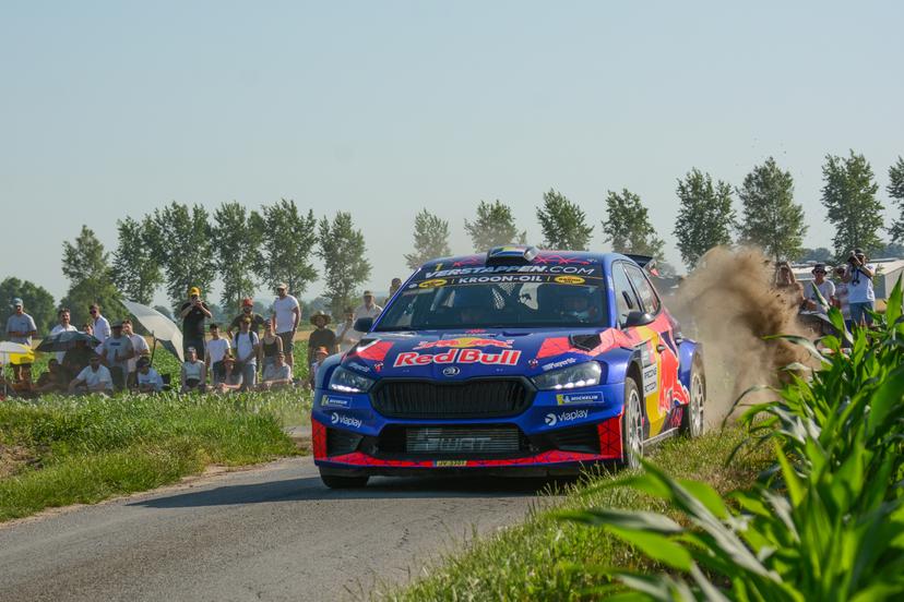 ATTENTION EDITORS - HANDOUT PICTURE - EDITORIAL USE ONLY - MANDATORY CREDIT BELGIAN RALLY CHAMPIONSHIP  - Belgian Jos Verstappen and Stéphane Lefebvre pictured at the Ypres Rally in Ieper on Friday 26 June 2026.  BELGA PHOTO HANDOUT BELGIAN RALLY CHAMPIONSHIP
