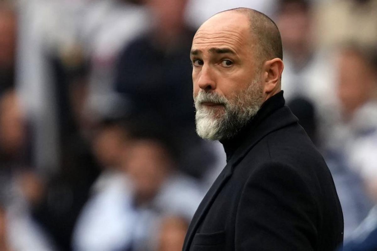 Tottenham Hotspur's Croatian head coach Igor Tudor looks on during the English Premier League football match between Tottenham Hotspur and Nottingham Forest at the Tottenham Hotspur Stadium in London, on March 22, 2026.  CARLOS JASSO / AFP