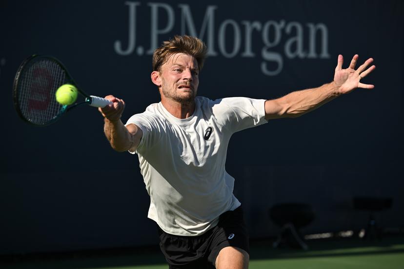 Belgian David Goffin pictured during a training practice ahead of the 2025 US Open Grand Slam tennis tournament in New York City, USA, Friday 22 August 2025. BELGA PHOTO TONY BEHAR