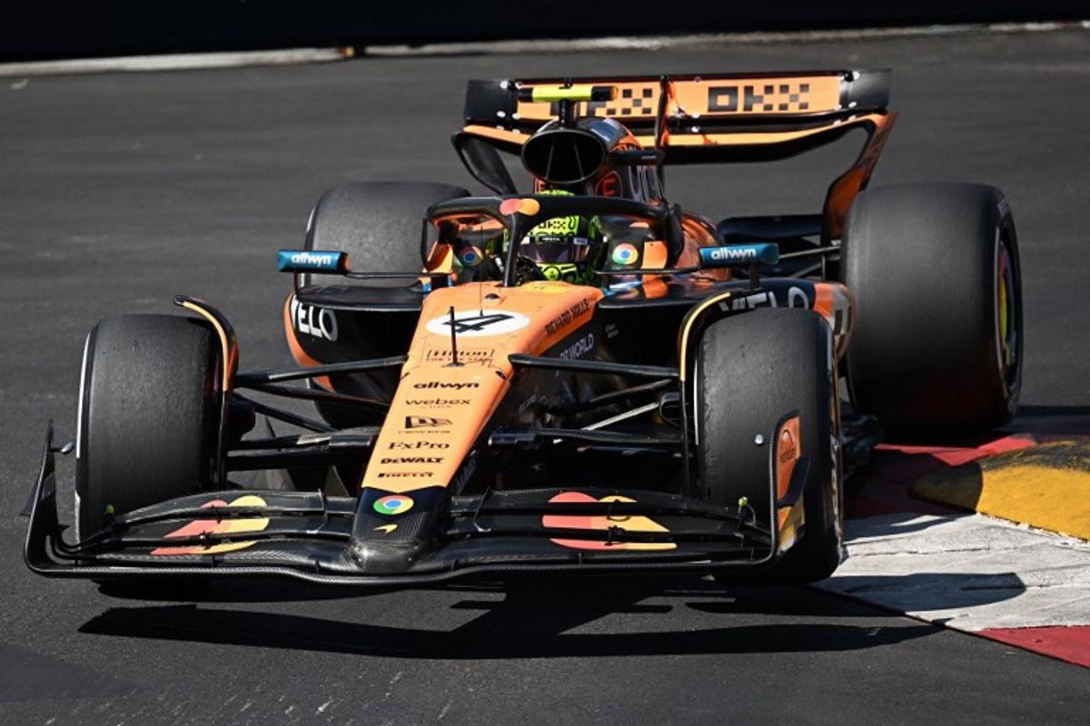 McLaren's British driver Lando Norris races during the Formula One Monaco Grand Prix at the Circuit de Monaco, on May 25, 2025.  Gabriel BOUYS / POOL / AFP