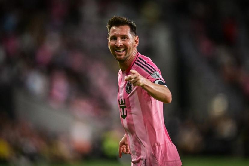 Inter Miami's Argentine forward #10 Lionel Messi celebrates a goal during a Major League Soccer (MLS) regular season football match between Inter Miami CF and Orlando City SC at NU Stadium in Miami, on May 2, 2026.  Giorgio Viera / AFP