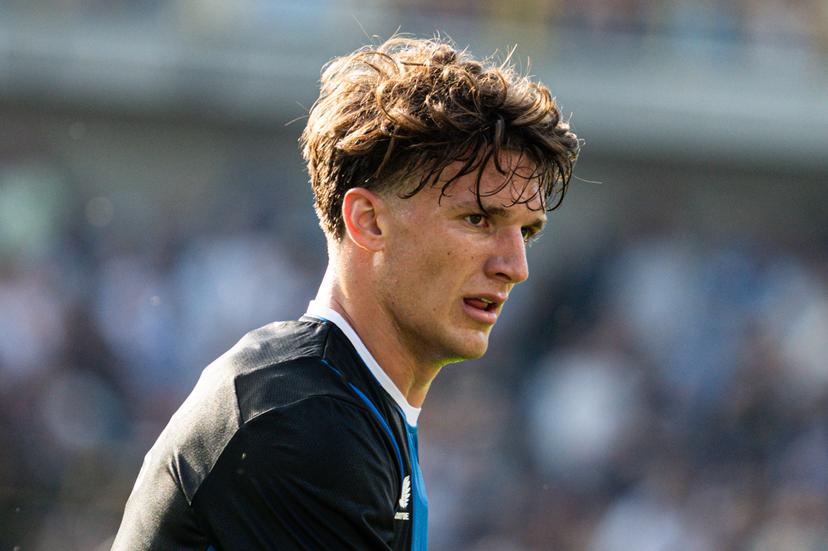 Club's Christos Tzolis pictured in action during a game between Belgian soccer team Club Brugge KV and KAA Gent, Sunday 24 May 2026 in Brugge, on the last day of the Champion's Play-offs of the 2025-2026 'Jupiler Pro League' first division of the Belgian championship. BELGA PHOTO EMILE WINDAL