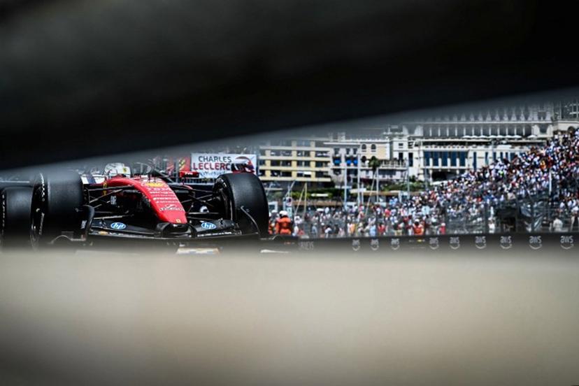 Ferrari's Monegasque driver Charles Leclerc takes part in the first practice session at the Monaco street circuit in Monaco, ahead of the Monaco Formula 1 Grand Prix, on June 5, 2026.   Gabriel BOUYS / AFP