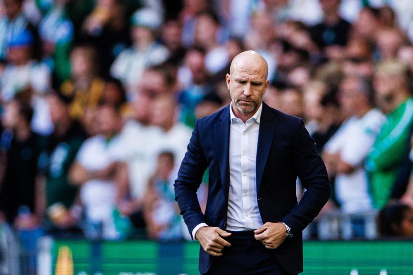 260723 coach Henrik Rydström of Hammarby during the UEFA Europa League second qualifying round football match between Hammarby and Anderlecht on July 23, 2026 in Stockholm.  Photo: Kenta Jönsson / BILDBYRÅN / COP 210 / KJ0354 fotboll football soccer fotball uefa europa league europa league kval qualifying round qualification hammarby anderlecht bbeng grappa33 BELGIUM ONLY