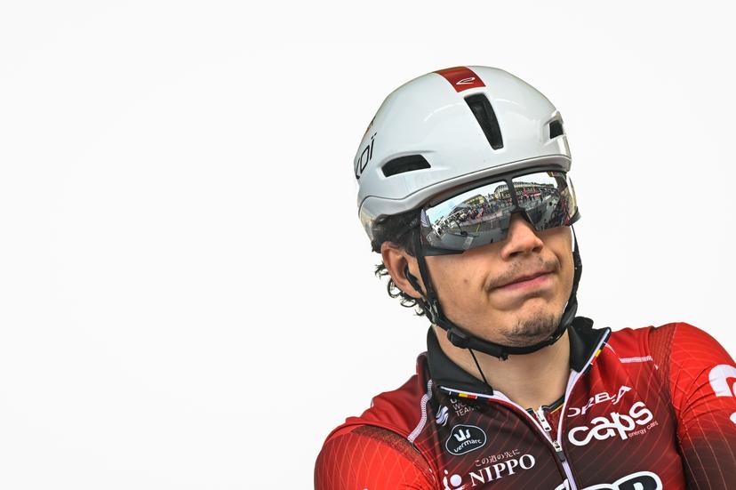 Belgian Arnaud De Lie of Lotto-Intermarche pictured before the men's Paris-Roubaix cycling race, Sunday 12 April 2026, around Roubaix, France. The 123rd edition of Paris-Roubaix cycling races will take on Sunday, with the women riding 143,1 km the men riding 258,3 km on Sunday. BELGA PHOTO JASPER JACOBS