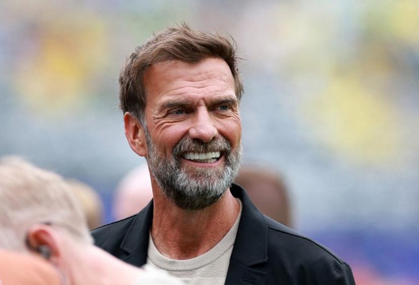 (FILES) German coach Jurgen Klopp is seen before the FIFA World Cup 2026 round of 16 match between Brazil and Norway at New York New Jersey Stadium on July 5, 2026 in East Rutherford, New Jersey.  Jurgen Klopp is widely expected to formally take over as the new head coach of the German men's national football team, with the German Football Association (DFB) calling a press conference for July 24, 2026. Klopp, famed for his success during stints as coach at Borussia Dortmund and especially Liverpool, has been in talks with the DFB about trying to lead Germany -- long a football powerhouse -- back to prominence. ELSA / GETTY IMAGES NORTH AMERICA / AFP