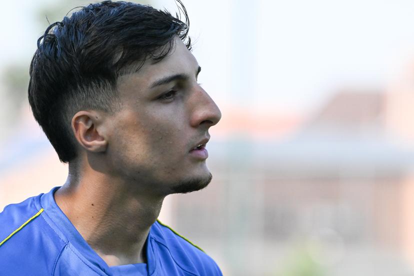 STVV's Andres Ferrari pictured during a training session of Belgian first division soccer team STVV, on Thursday 25 June 2026 in Sint-Truiden, in preparation of the upcoming 2026-2027 Belgian first division soccer season. BELGA PHOTO JILL DELSAUX