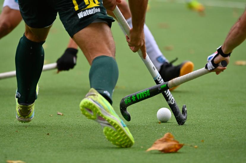 Illustration picture taken during a hockey game between Waterloo Ducks and Braxgata, Sunday 20 October 2024 in Brussels, on day 7 of the Belgian first division hockey championship. BELGA PHOTO JOHN THYS