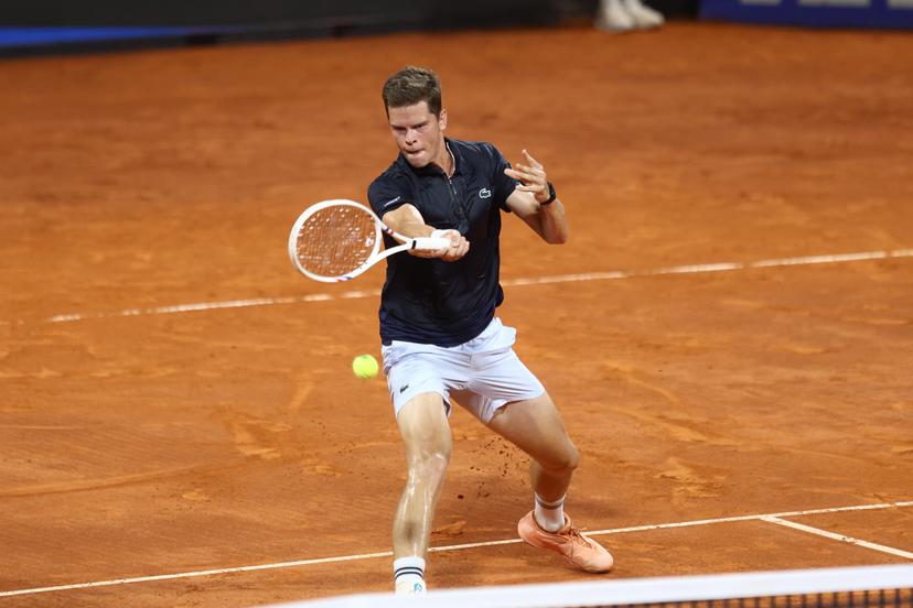 Alexander Blockx of Belgium competes during the first round match against Titouan Droguet of France at the ATP Croatia Open Umag at Stadium "Goran Ivanisevic" on July 14, 2026. in Umag, Croatia. Photo: Srecko Niketic/PIXSELL BELGIUM ONLY