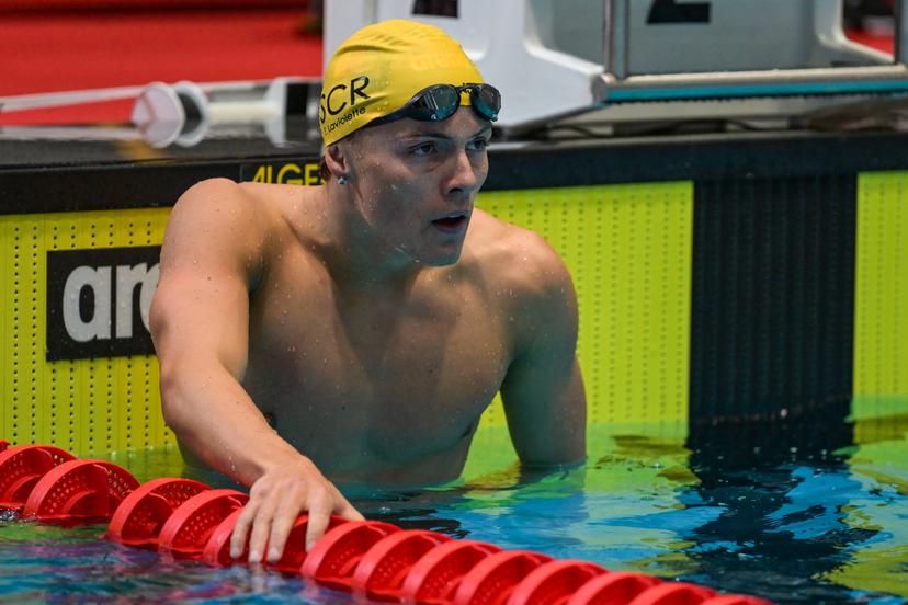 Belgian Simon Laviolette pictured after the men's 200m freestyle at the Open Belgian Swimming Championships 2026 (15-17/05), in Antwerp, on Sunday 17 May 2026. BELGA PHOTO DAVID PINTENS