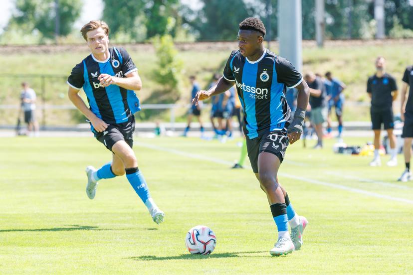 Club's Mamadou Diakhon pictured in action during a friendly soccer game between KV Kortrijk vs Club Brugge, on Saturday 04 July 2026 in Knokke-Heist, in preparation of the upcoming 2026-2027 Belgian first division soccer season. BELGA PHOTO KURT DESPLENTER
