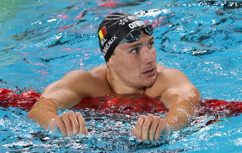 Belgian Lucas Henveaux pictured during the heats of the Men's 200m freestyle race at the European Aquatics Championships in Paris, France on Tuesday 11 August 2026. BELGA PHOTO VIRGINIE LEFOUR