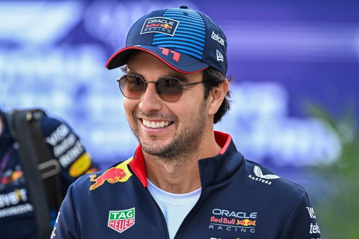 Red Bull Racing's Mexican driver Sergio Perez arrives at the Lusail International Circuit in Lusail, north of Doha, before the sprint race ahead of the Qatari Formula One Grand Prixon November 30, 2024. Mahmud Hams / AFP