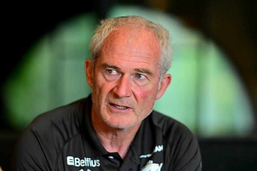Belgium's coach Shane McLeod pictured during a press conference of Belgian national team Red Lions in Genval, Rixensart, regarding the men's 2026 Hockey World Cup, Tuesday 25 August 2026. The 2026 edition of the Hockey World Cup takes place in Belgium and The Netherlands from August 15 to August 30. BELGA PHOTO DIRK WAEM