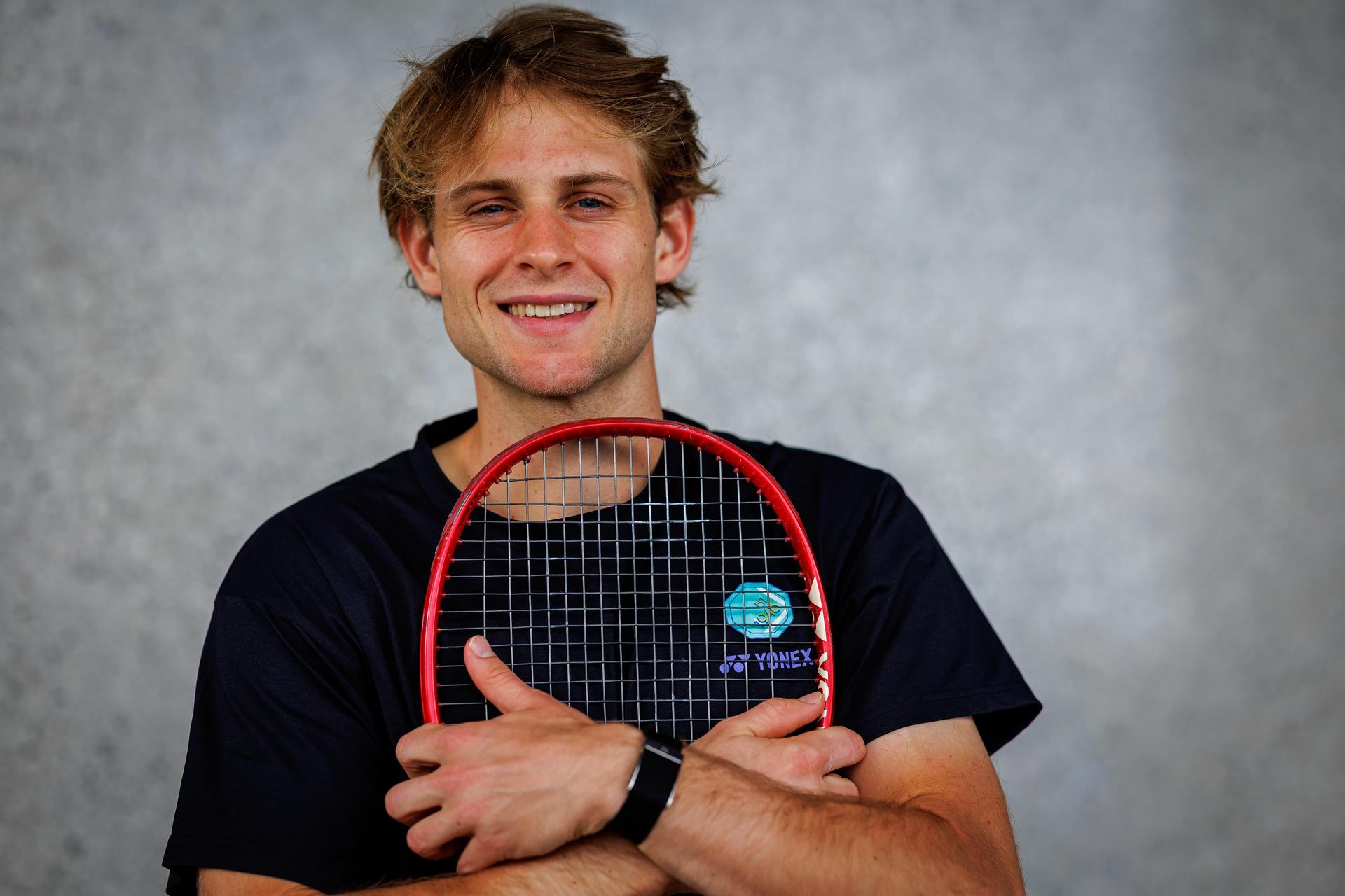 Belgian Zizou Bergs poses for the photographer before the start of the Australian Open tennis tournament in Melbourne, Australia on Friday 16 January 2026. BELGA PHOTO PATRICK HAMILTON --- BENELUX ONLY ---
