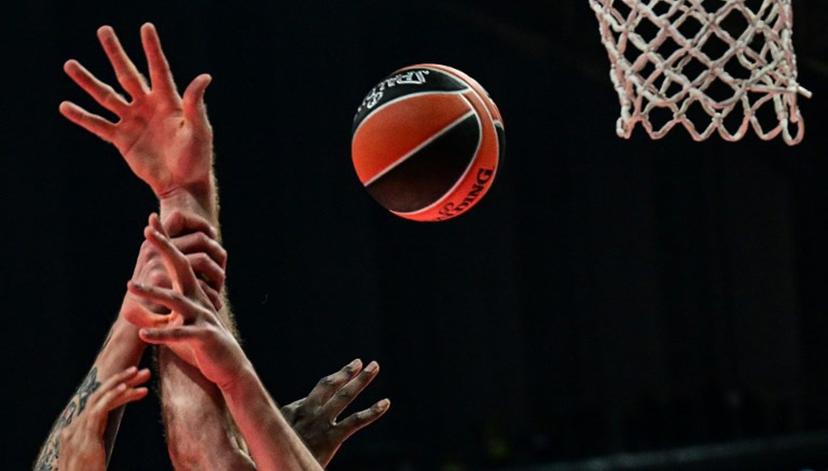 Players jump for the ball during the EuroLeague "Final Four" semi-final basketball match between Valencia Basket Club and Real Madrid Baloncesto at the Telekom Center Athens in Athens on May 22, 2026. Angelos TZORTZINIS / AFP