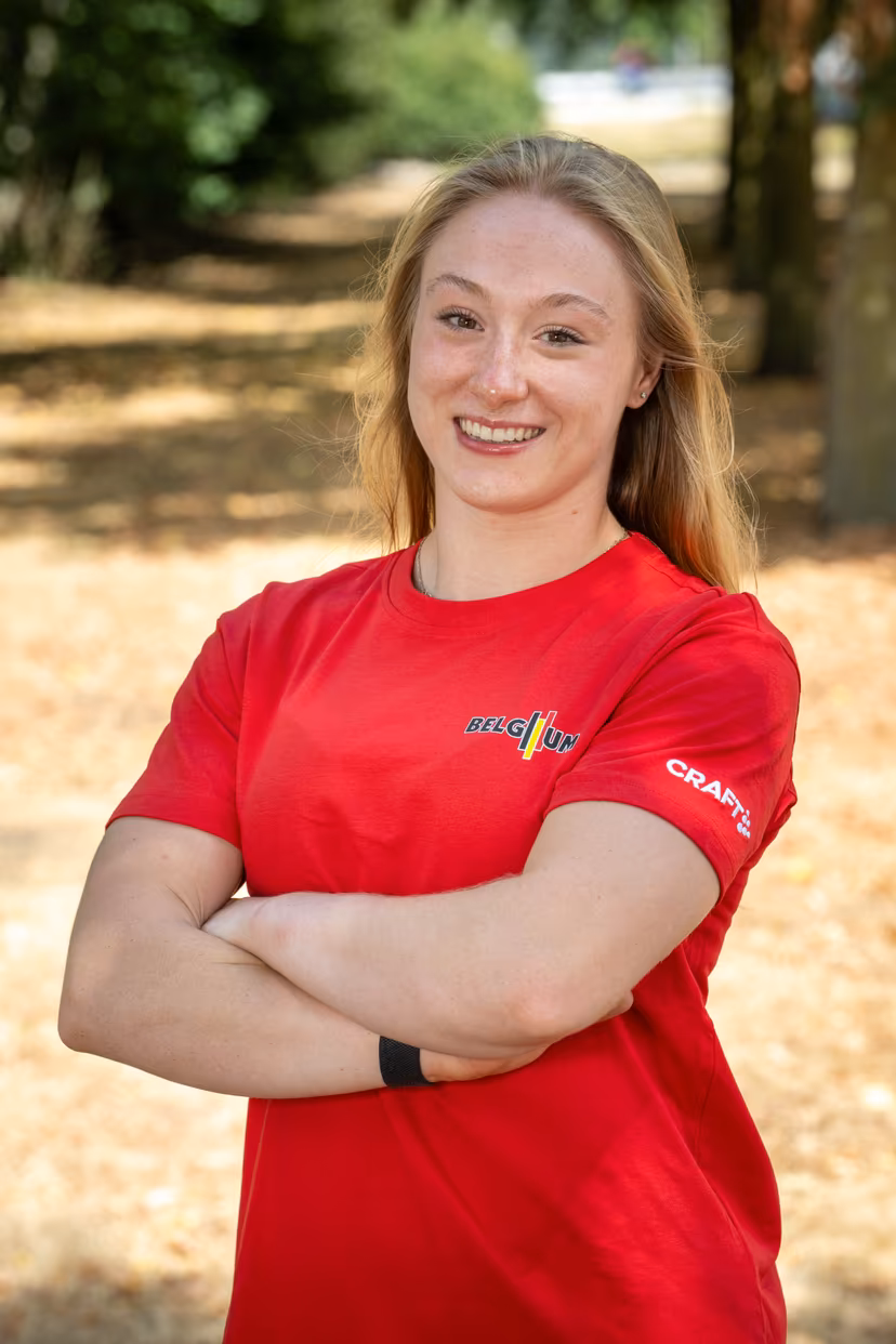 Belgian gymnast Lisa Vaelen poses for the photographer at a press conference of Gymfed to announce the Belgian delegation for the European Artistic Gymnastics Championships in Zagreb (13¿23 August), Wednesday 5th of August 2026, in Gent. BELGA PHOTO JONAS ROOSENS